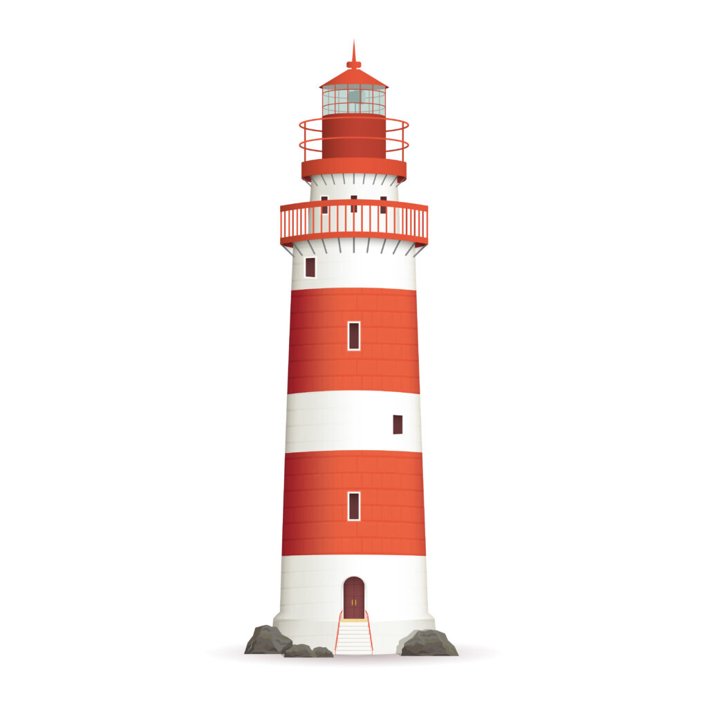 realistic lighthouse illustration